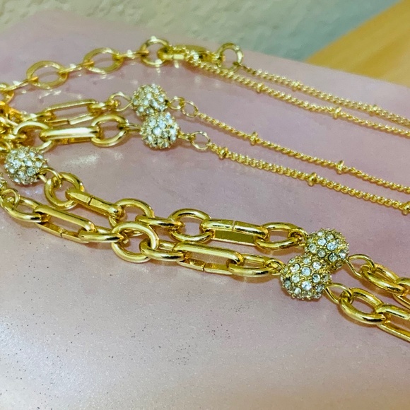 Lilly Pulitzer NECKLACE Midnight Tassel Crystal Pave BALL CHAIN NWT - Picture 14 of 16